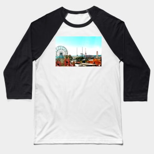 Coney Island from the N Train Baseball T-Shirt